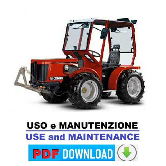 Carraro 30 TIGRETRAC TTR 4400 4WS Use maintenance manual Instructions tractor