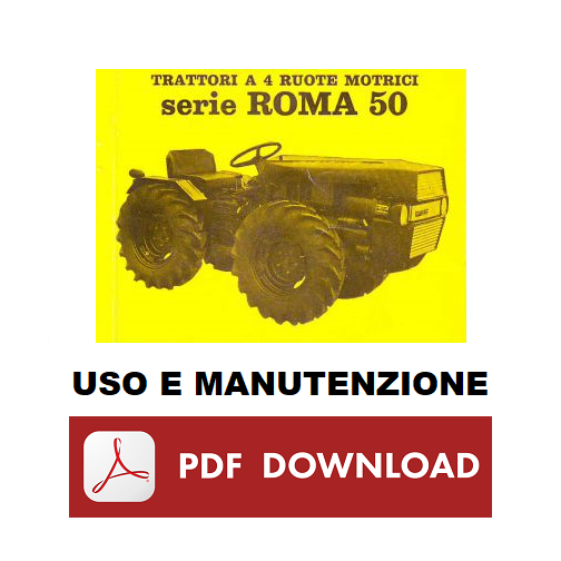 PGS ROMA 36 42 50 trattore serie 50 Manuale uso manutenzione Libretto istruzioni