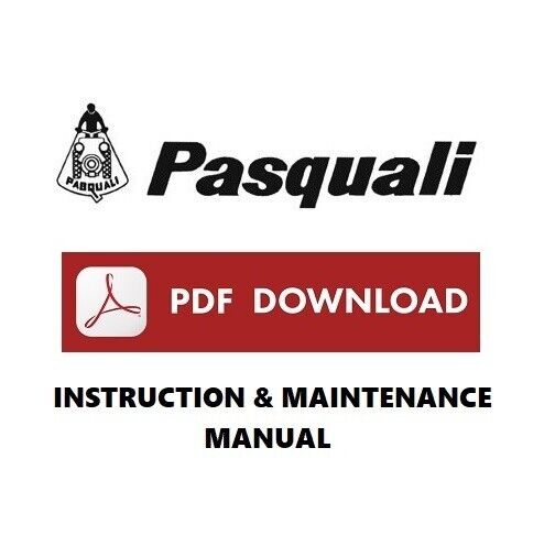 tractor PASQUALI 440 492 Operations manual Instructions & Maintenance User book