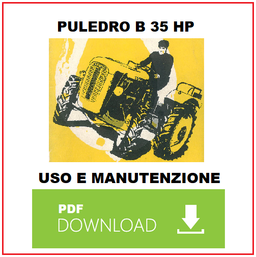 Trattore SAME PULEDRO B 35 HP Manuale Uso e Manutenzione libretto istruzioni ITA