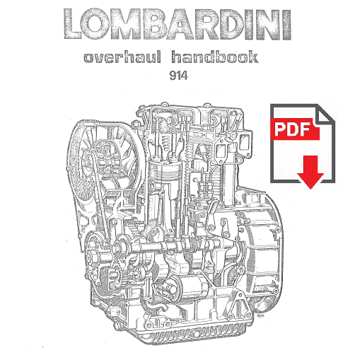 motore Lombardini 914 Overhaul handbook workshop service manual instructions