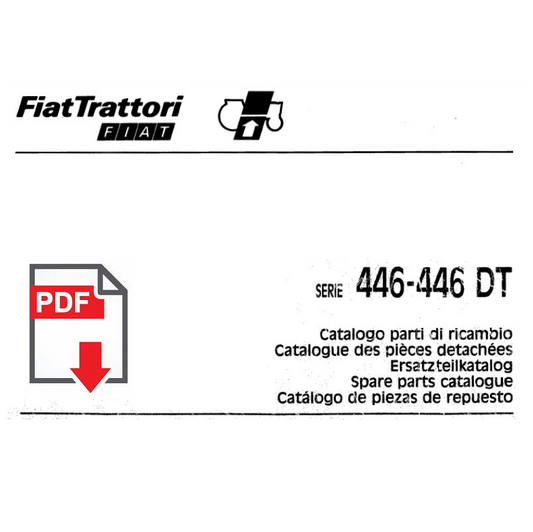 FIAT 446 DT Catalogo ricambi Manuale parti esplosi trattore SPARE PARTS BOOK